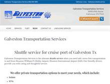 Tablet Screenshot of galvestontransportations.com